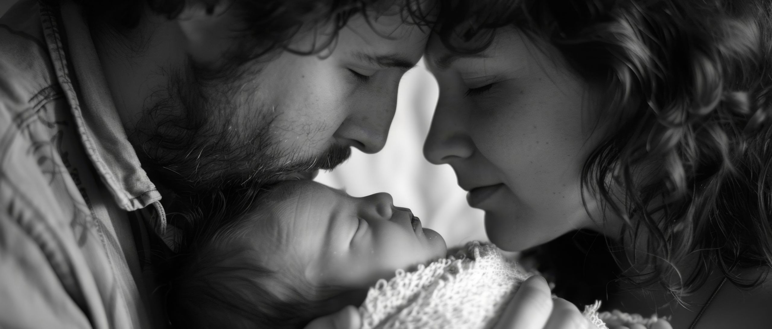 young parents and infant Generative AI