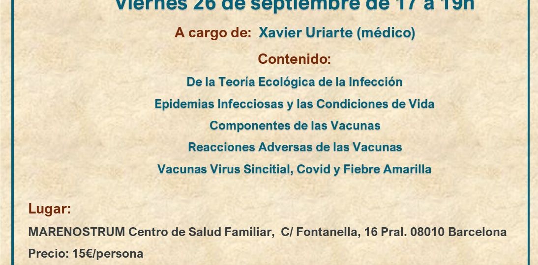 Charla sobre Vacunas en Marenostrum Centro de Salud Familiar
