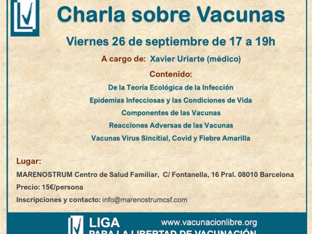 Charla sobre Vacunas en Marenostrum Centro de Salud Familiar