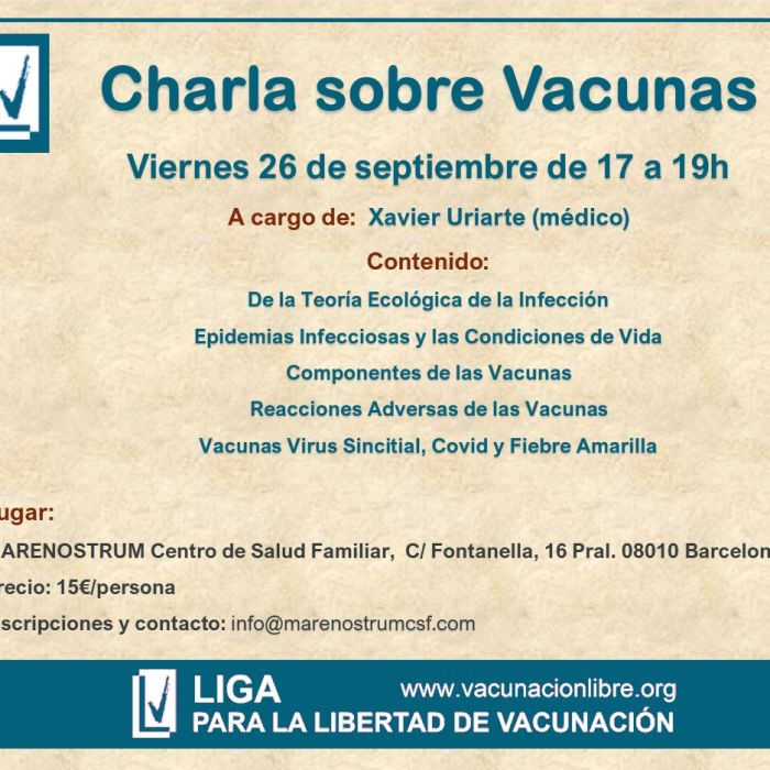 Charla sobre Vacunas en Marenostrum Centro de Salud Familiar